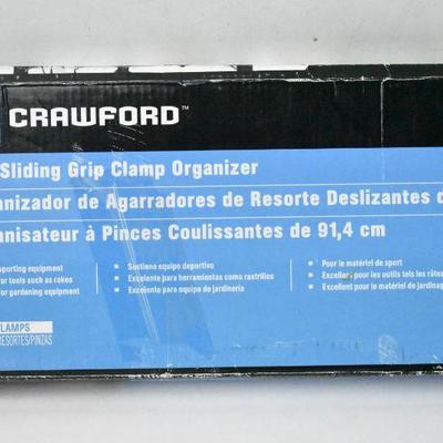 Clamp Organizer: 3 ft Sliding Grip Clamp Organizer by Crawford. Open Box - New