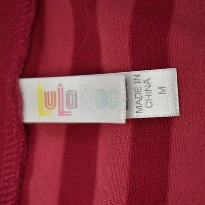 2 pc LuLaRoe Clothing: Dress Gray/Purple Small & Shirt Pink Stripes Medium