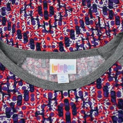 3 pc LuLaRoe "Randy" Shirts: 1 size XL, 2 size Large. Grays/Florals/Stripes