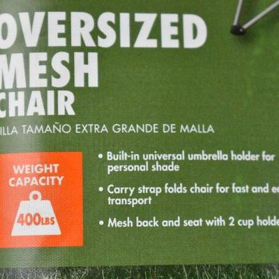 Ozark Trail Oversized Mesh Camp Chair, Dark Green - New