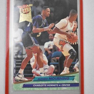 Alonzo Mourning Charlotte Hornets Rookie Card 1992-1993 Fleer Ultra