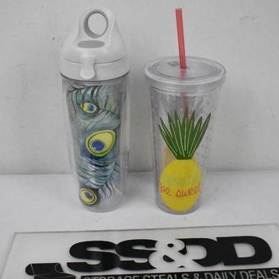 Tervis Peacock Tumbler & Pineapple Cup w/ Lid & Straw