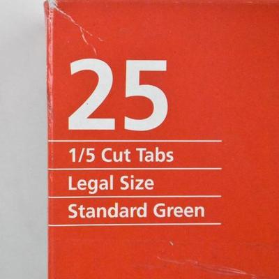 Pendaflex Hanging File Folders, Legal Size, Qty 25, 1/5 Cut Tabs - New