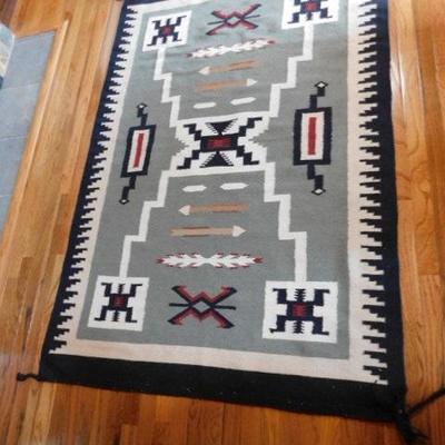 Impressive Tribal Theme Rug with Corner Ties 71