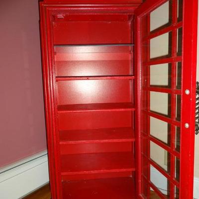 Lot 3. English telephone cabinet