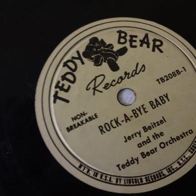 lot 17 6 records teddy bear records , little golden