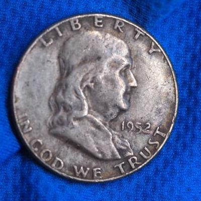 1952 Franklin 90% Silver coin                 Y171