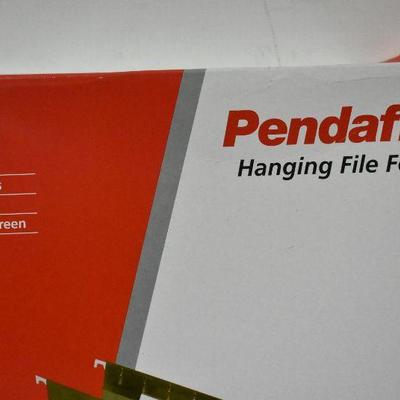 25 Pendaflex Hanging File Folders & 2 Accordian File Folders Legal Size - New