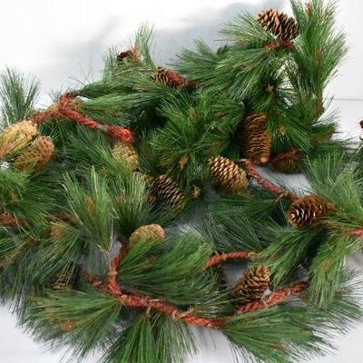 2 Christmas Holiday Garlands approx 10 feet each