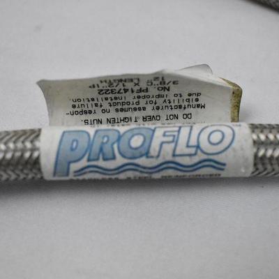 Qty 4 ProFlo Faucet Supply Line 3/8