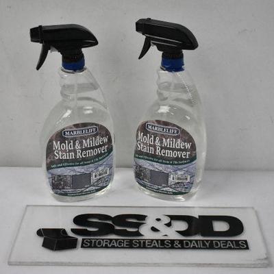 Mold & Mildew Stain Remover by Marblelife, qty 2, 32 oz Each - New