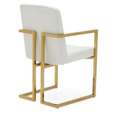 MoDRN Glam Marion Office Chair, Ivory - Chair Discolored, New, Walmart $100