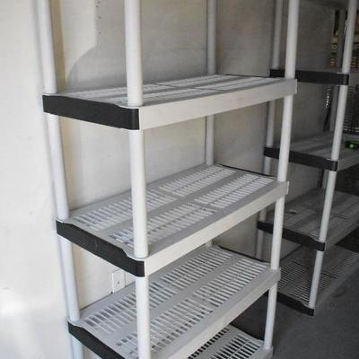 Plastic 5 Shelf Shelving Unit #1: 72