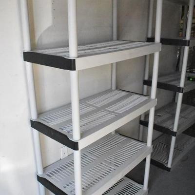 Plastic 5 Shelf Shelving Unit #1: 72" x 18" x 36"