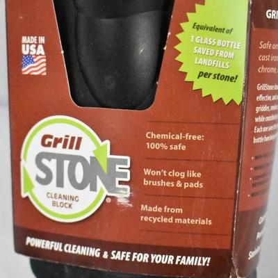 2 pc Grill Cleaning Scrubber Brush & Block - New