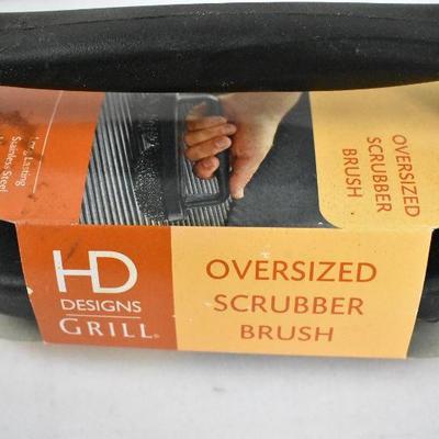 2 pc Grill Cleaning Scrubber Brush & Block - New