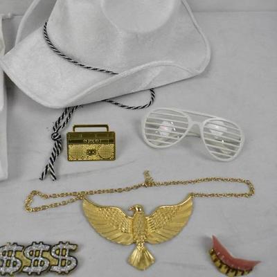 11 pc Halloween Costume Accessories: Rap Star/Producer Lots of 