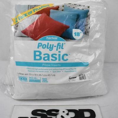 2-Pack of Pillow Forms, 18