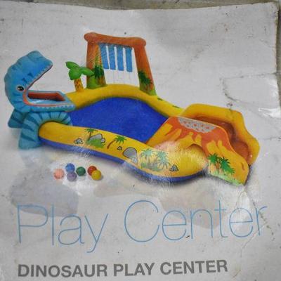 5 pc Inflatables Toys. Dinosaur Play Center, Floats, More - Untested, As Is