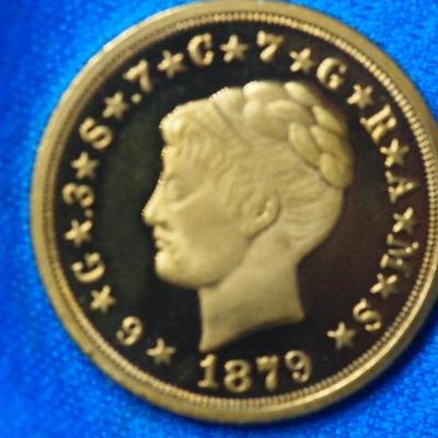 1879 Gold Replica Coin   308