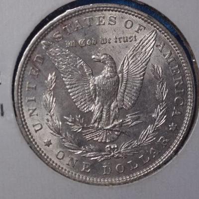 1890 P Morgan Silver dollar       85