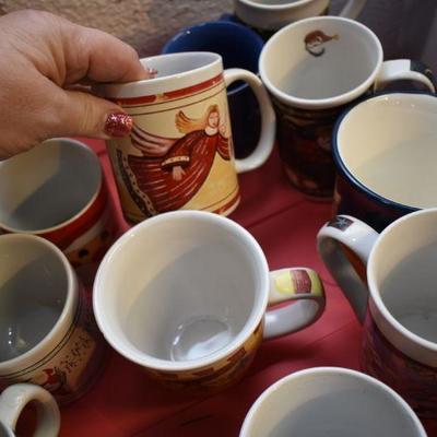 Lot B-88: Lot of Holiday Mugs