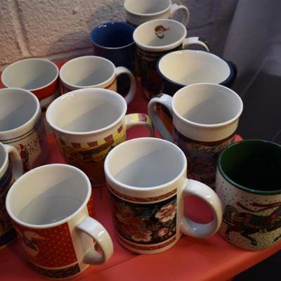 Lot B-88: Lot of Holiday Mugs