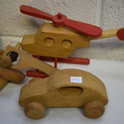 Lot B-93: Hnadcrafted Wood Toys