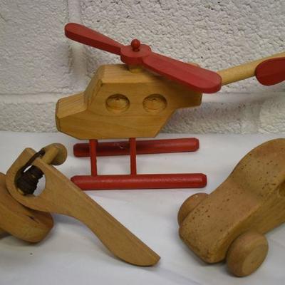 Lot B-93: Hnadcrafted Wood Toys