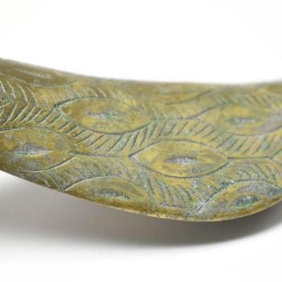 Lot J-1: Brass Peacock
