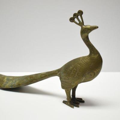 Lot J-1: Brass Peacock