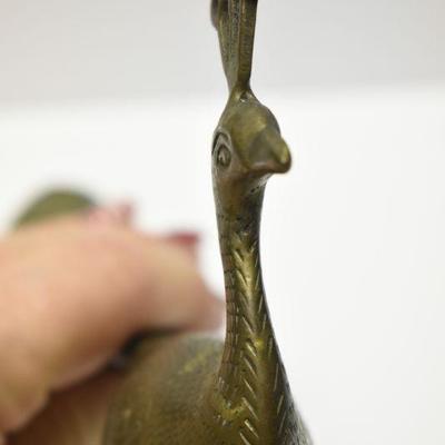 Lot J-1: Brass Peacock