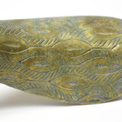 Lot J-1: Brass Peacock