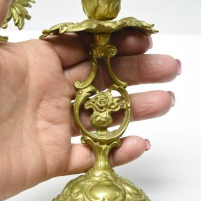 Lot J-2: Beautiful Brass Candlesticks