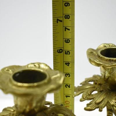 Lot J-2: Beautiful Brass Candlesticks