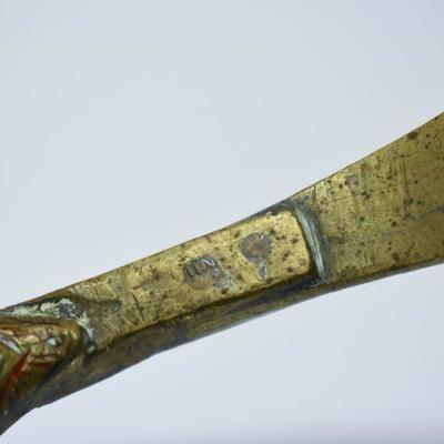 Lot J-3: Enameled Brass Slipper