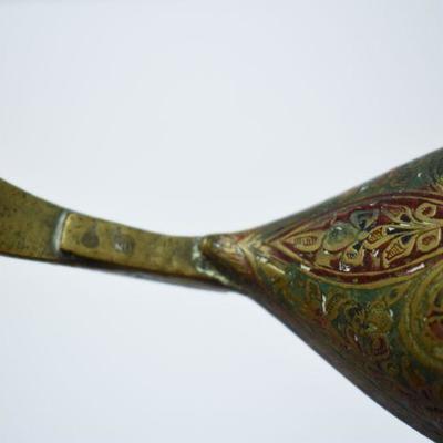 Lot J-3: Enameled Brass Slipper