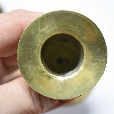 Lot J-4: Etched Brass Candlestick Bells