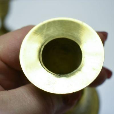 Lot J-4: Etched Brass Candlestick Bells