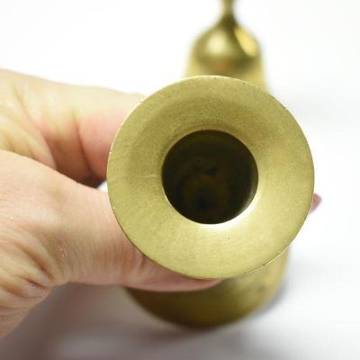 Lot J-4: Etched Brass Candlestick Bells