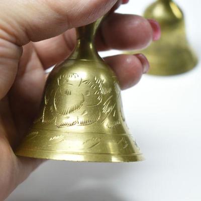 Lot J-4: Etched Brass Candlestick Bells