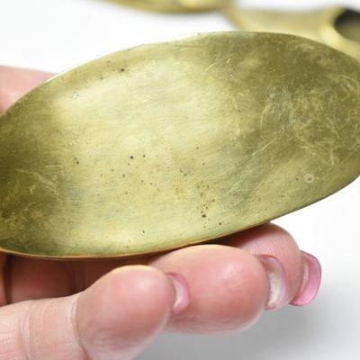 Lot J-5: Three Vintage Miniature Brass Slipper Ashtrays
