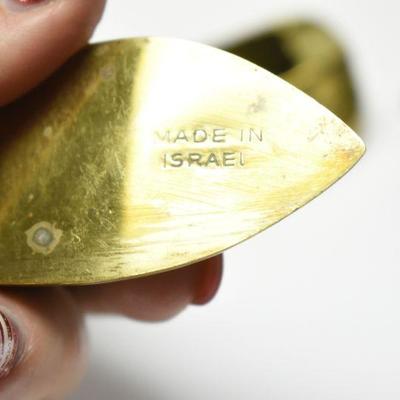 Lot J-5: Three Vintage Miniature Brass Slipper Ashtrays