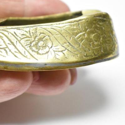 Lot J-5: Three Vintage Miniature Brass Slipper Ashtrays