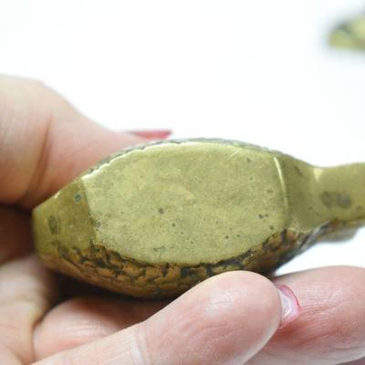 Lot J-7: Brass Rooster and Fish