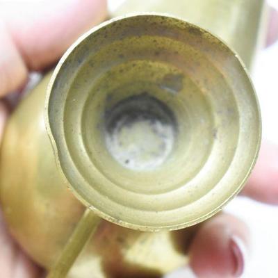 Lot J-11: Etched Brass Oil Lamp