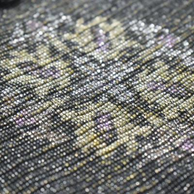 Lot J-14: Antique Microbeaded Fringed Drawstring Bag