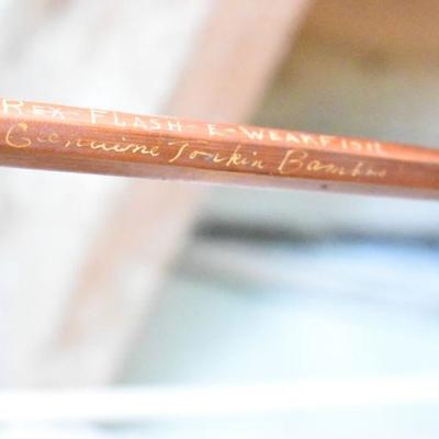 Lot B-107: Vintage Genuine Tonkin Bamboo Rod - Beautiful!