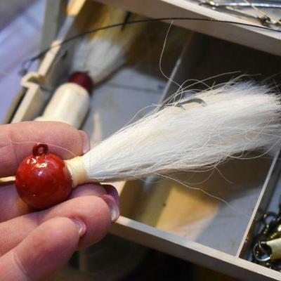 Lot B-110: Full Tackle Box - Vintage and Newer Items