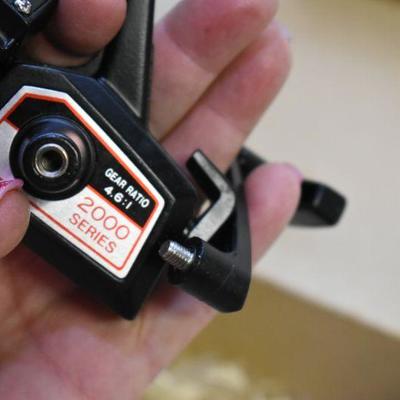 Lot B-117: Shimano Mark UL-S and Shakespeare Omni 035 Reels with Boxes